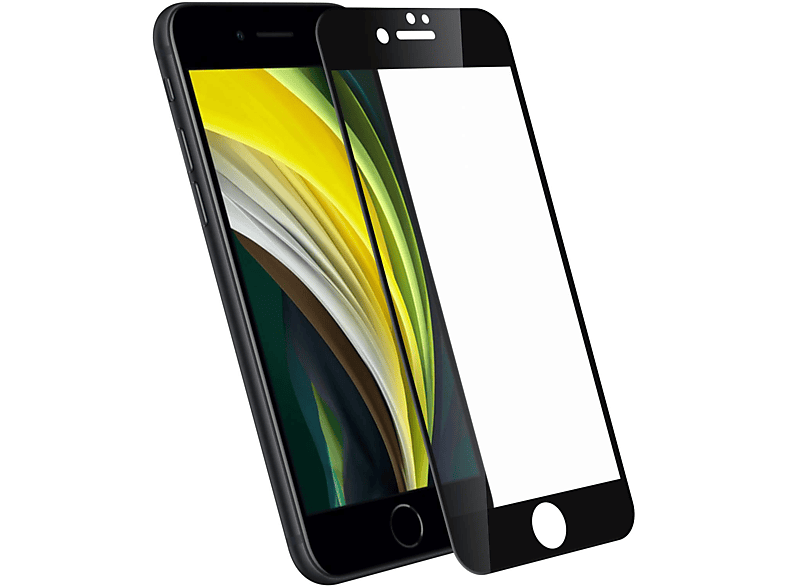 Glas-Folien(für Rand SE AVIZAR mit Schutzfolie Glas Schwarz 2022) iPhone Apple Härtegrad, Gehärtetes 9H