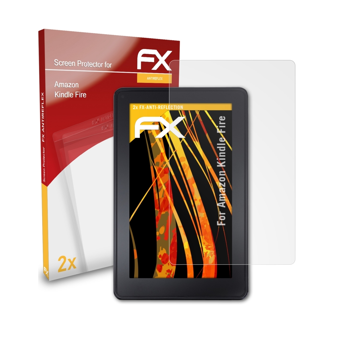 Fire) FX-Antireflex Displayschutz(für 2x Kindle Amazon ATFOLIX