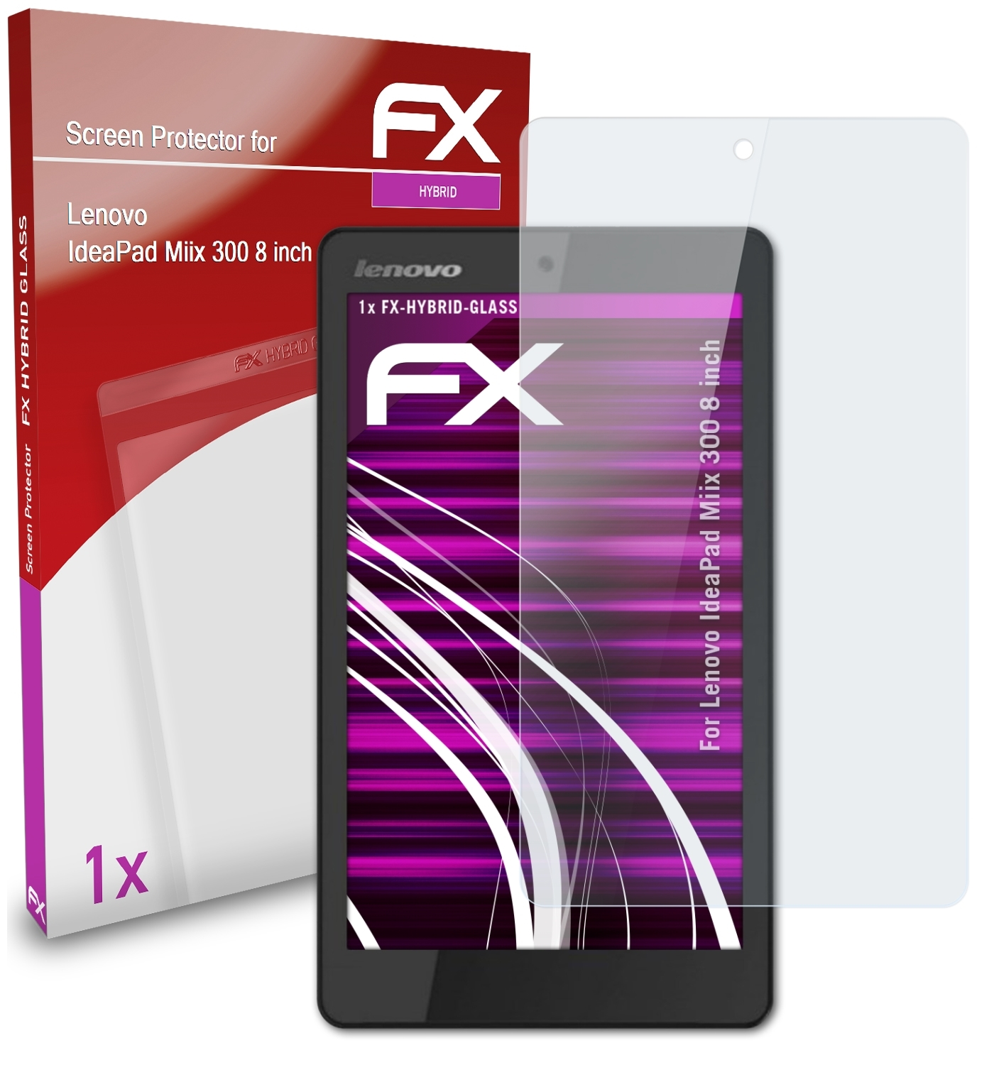 IdeaPad FX-Hybrid-Glass inch)) ATFOLIX Miix 300 Schutzglas(für (8 Lenovo
