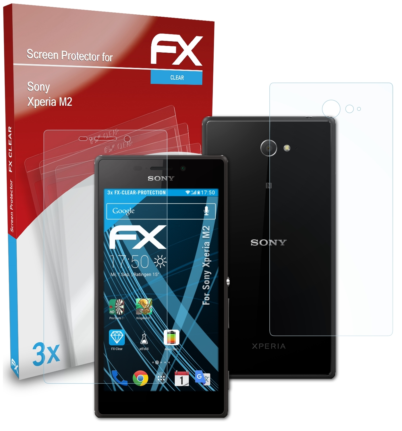 FX-Clear Sony 3x Displayschutz(für ATFOLIX M2) Xperia