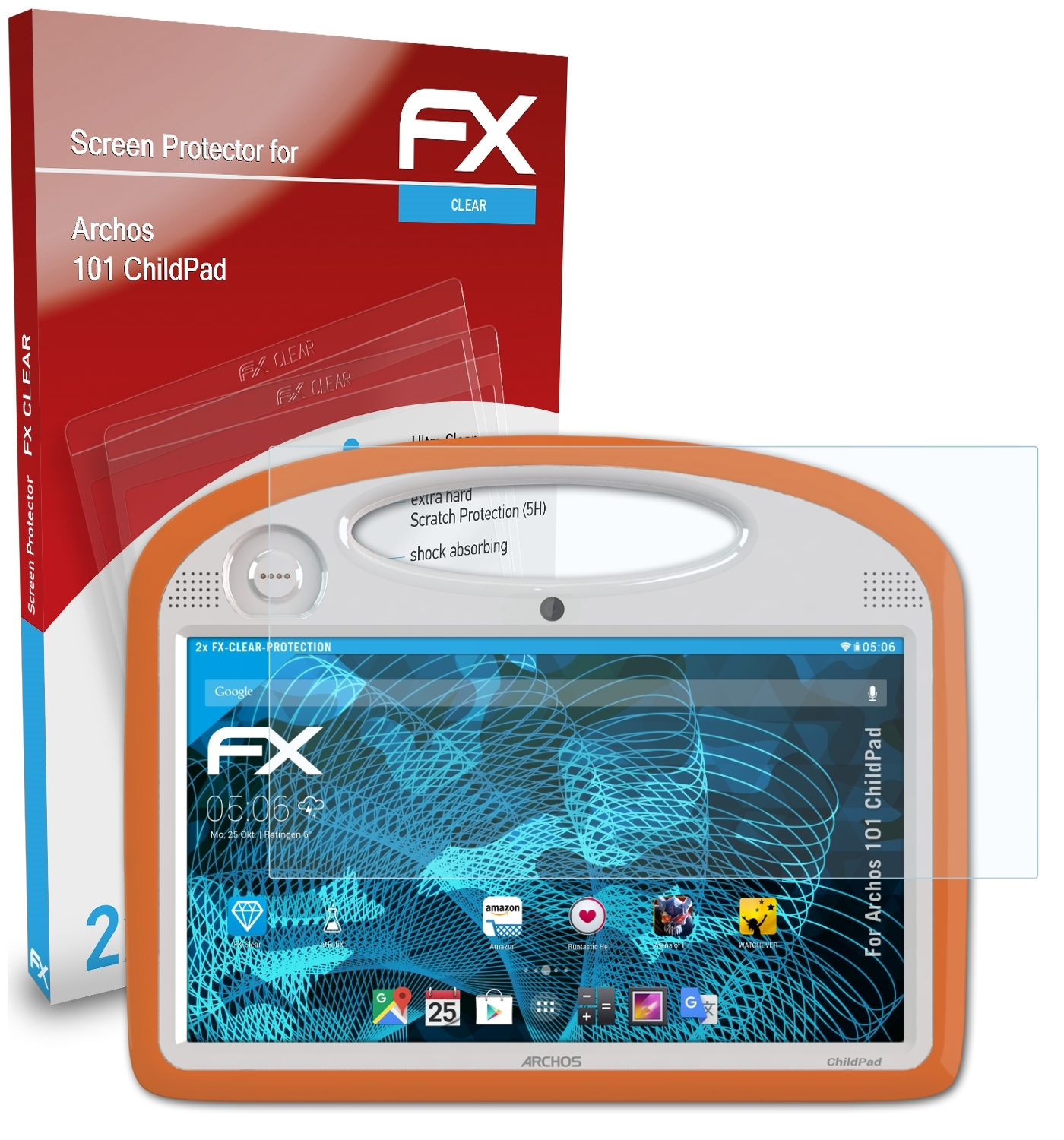 ATFOLIX 2x FX-Clear Displayschutz(für Archos 101 ChildPad)