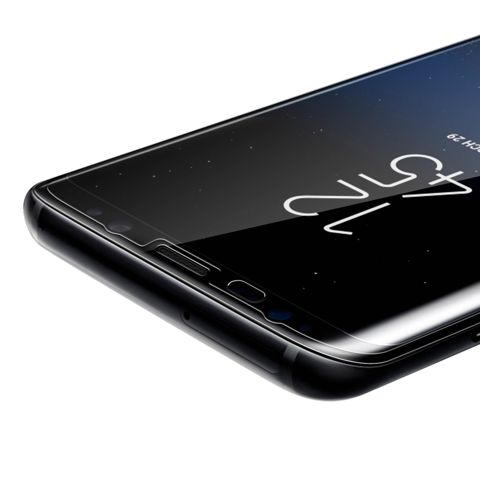 AVIZAR Gehärtetes Glas Glas-Folien(für Samsung S8 9H mit Härtegrad Plus) Galaxy Schutzfolie