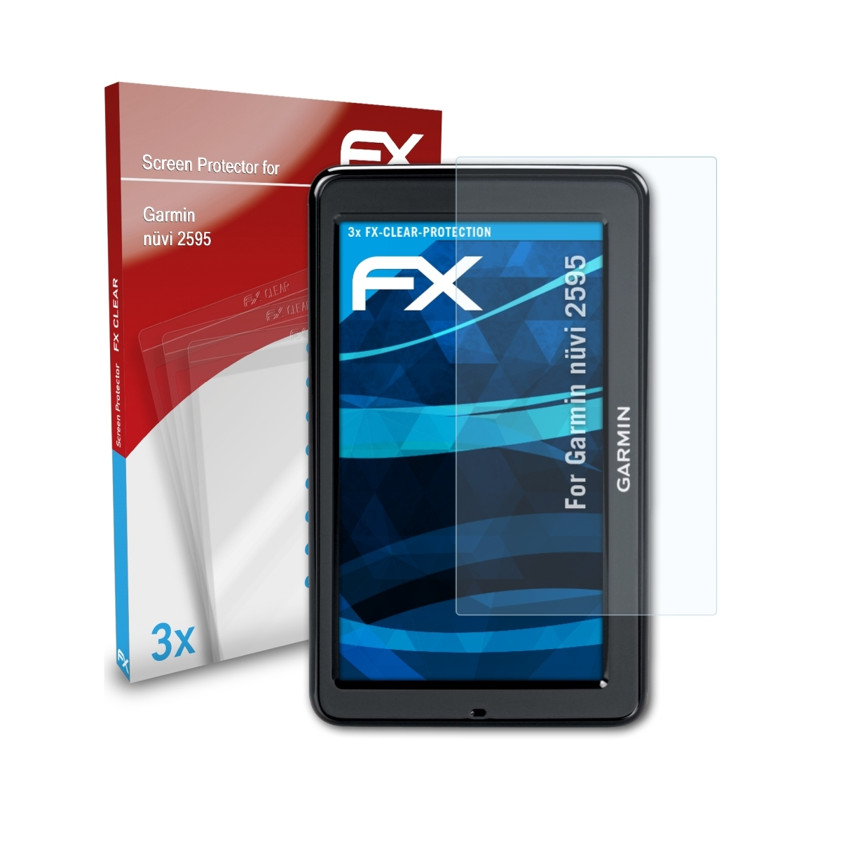 2595) FX-Clear Garmin nüvi 3x Displayschutz(für ATFOLIX