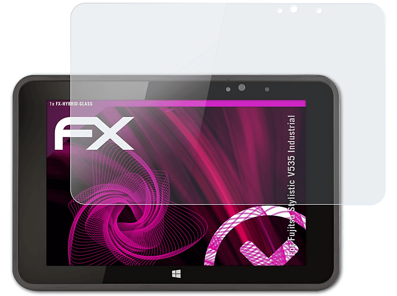 ATFOLIX FX-Hybrid-Glass Schutzglas(für Fujitsu Stylistic V535 Industrial)