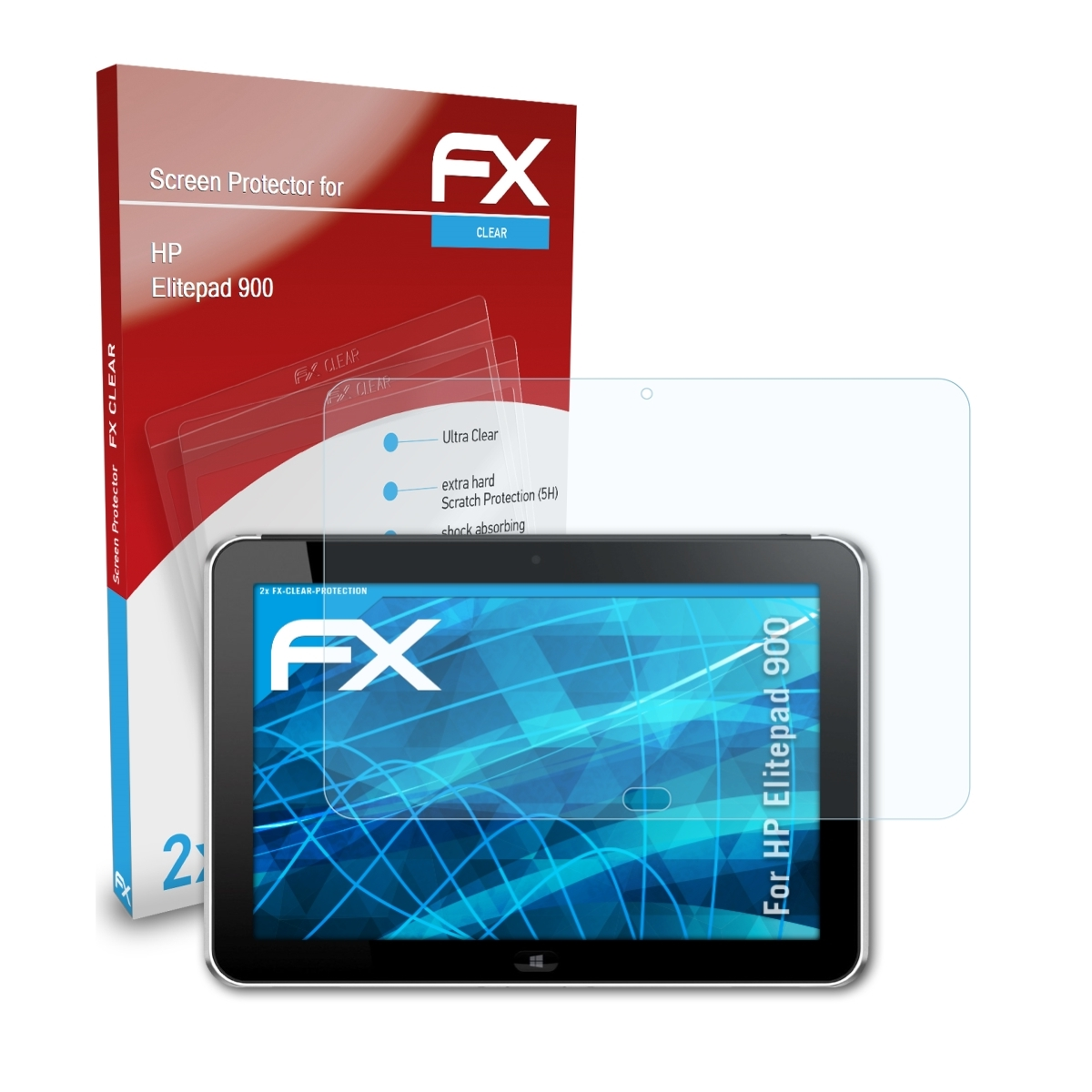 2x Displayschutz(für ATFOLIX FX-Clear 900) Elitepad HP