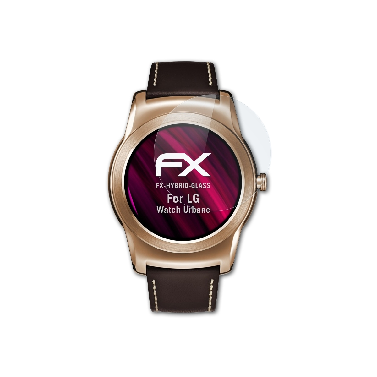 ATFOLIX LG Schutzglas(für FX-Hybrid-Glass Urbane) Watch
