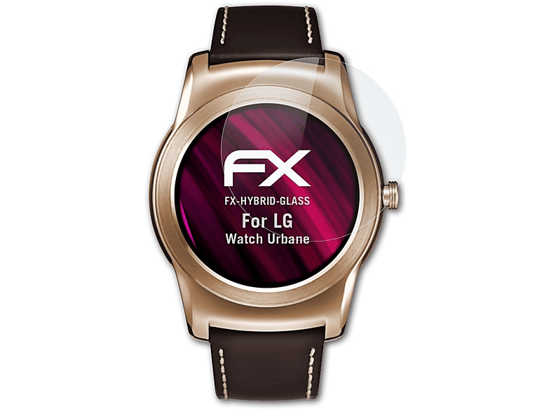 ATFOLIX FX-Hybrid-Glass Schutzglas(für LG Watch Urbane)