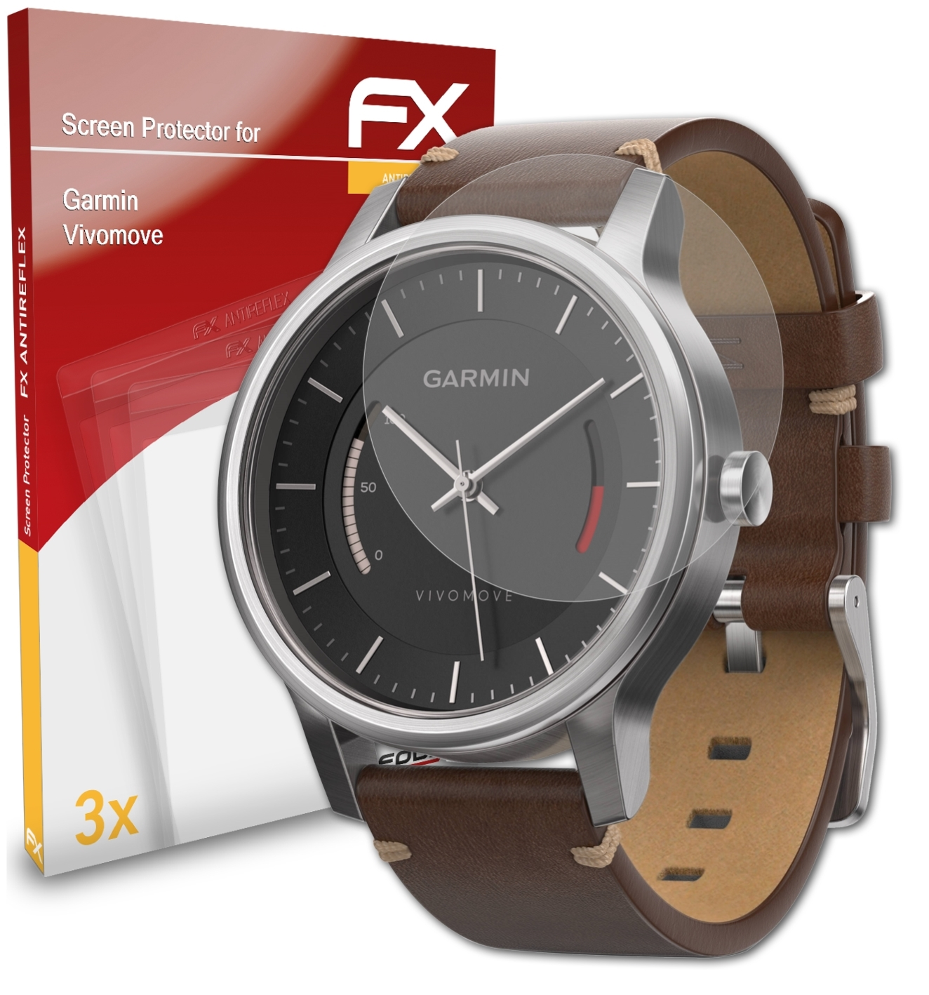 Garmin ATFOLIX FX-Antireflex 3x Displayschutz(für Vivomove)