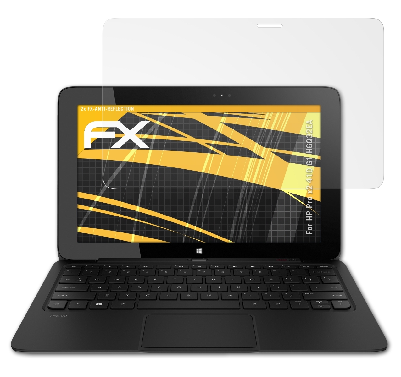 ATFOLIX 2x FX-Antireflex Displayschutz(für HP 410 (H6Q32EA)) x2 Pro G1