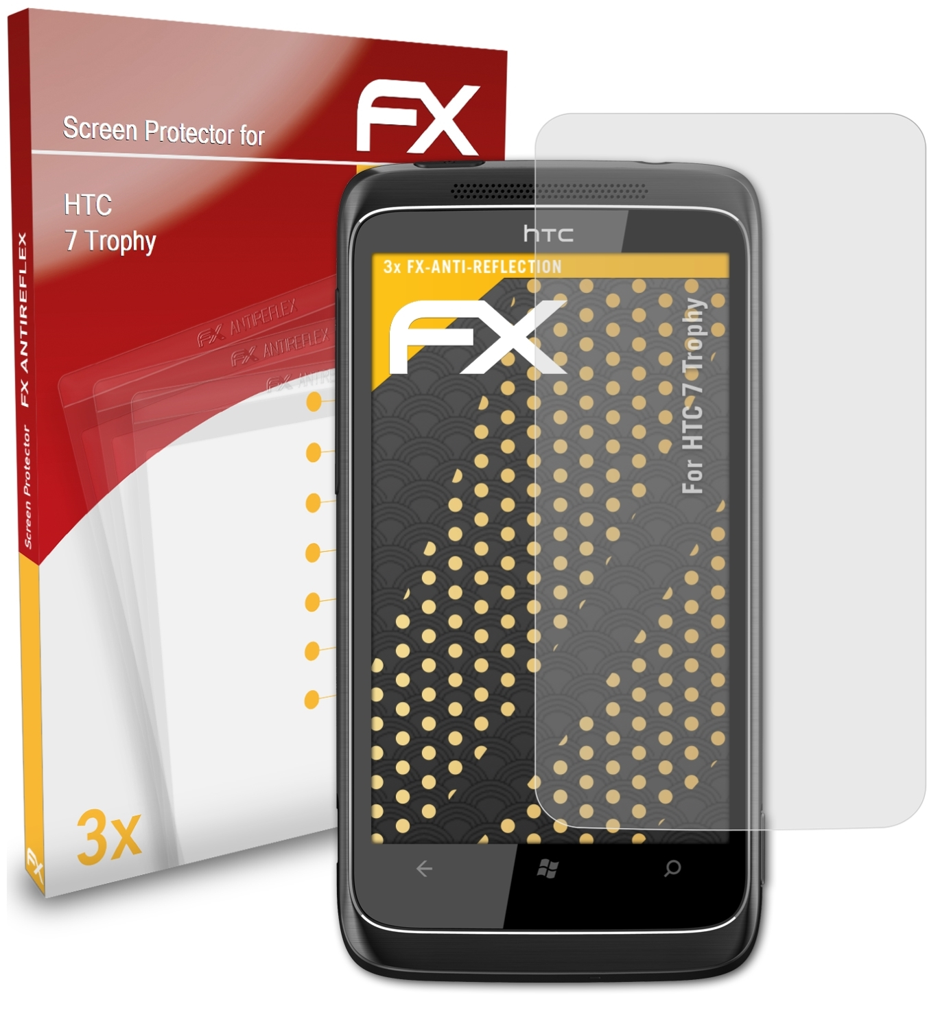 ATFOLIX 7 3x Displayschutz(für FX-Antireflex HTC Trophy)