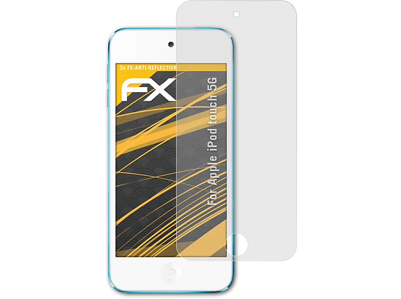 ATFOLIX 3x FX-Antireflex Displayschutz(für Apple iPod touch 5G)