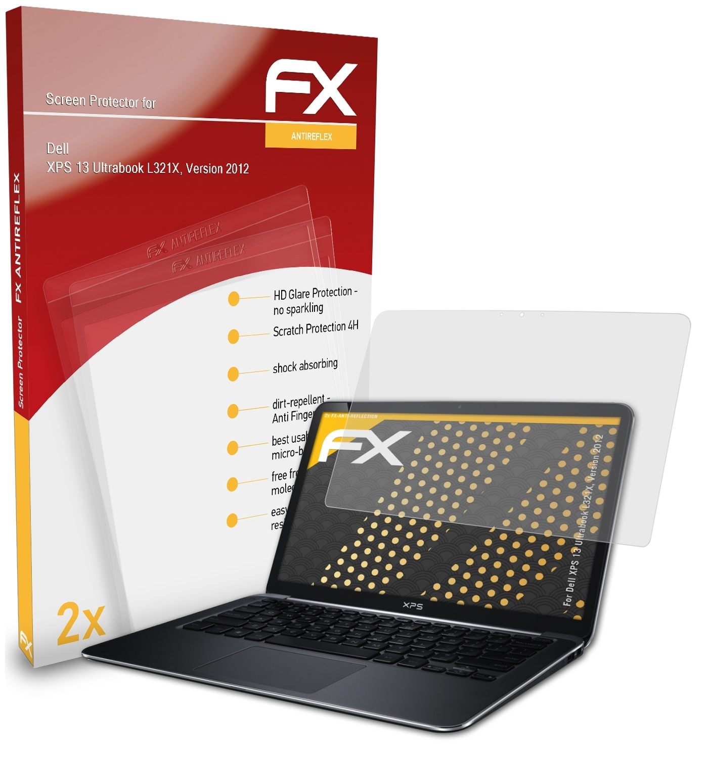 13 2012)) (L321X, Version XPS Dell 2x Ultrabook Displayschutz(für ATFOLIX FX-Antireflex