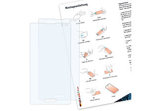 BRUNI 2x Basics-Clear Schutzfolie(für LG Optimus L9 (P760))