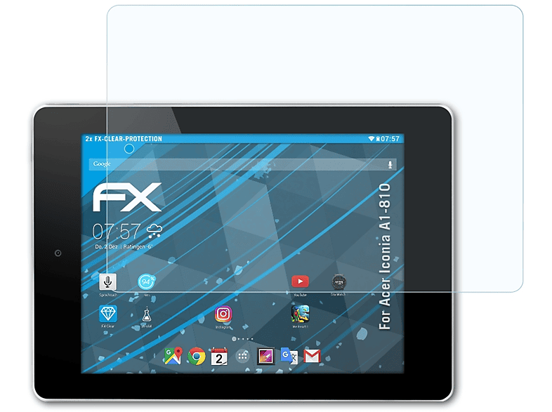 Iconia Acer ATFOLIX FX-Clear 2x A1-810) Displayschutz(für