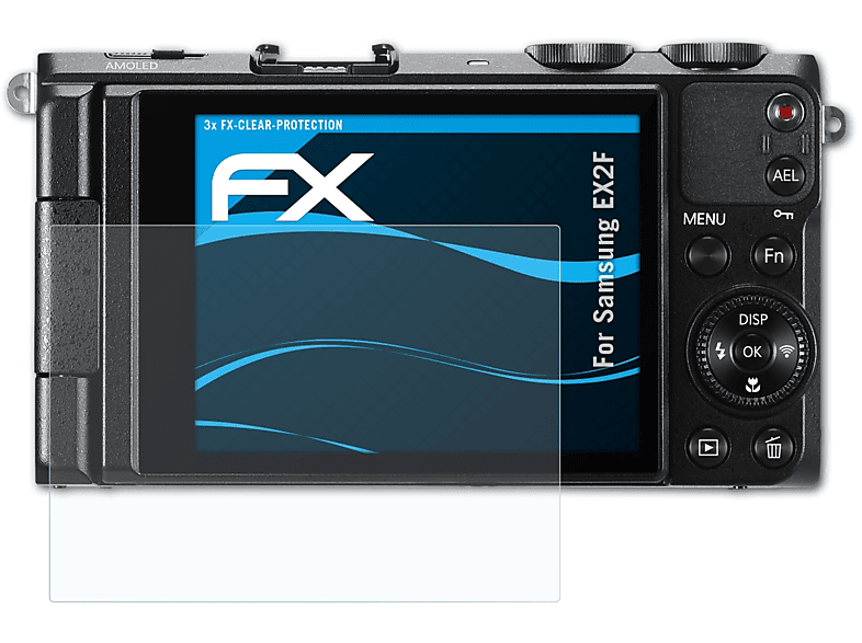 ATFOLIX Displayschutz(für Samsung 3x EX2F) FX-Clear