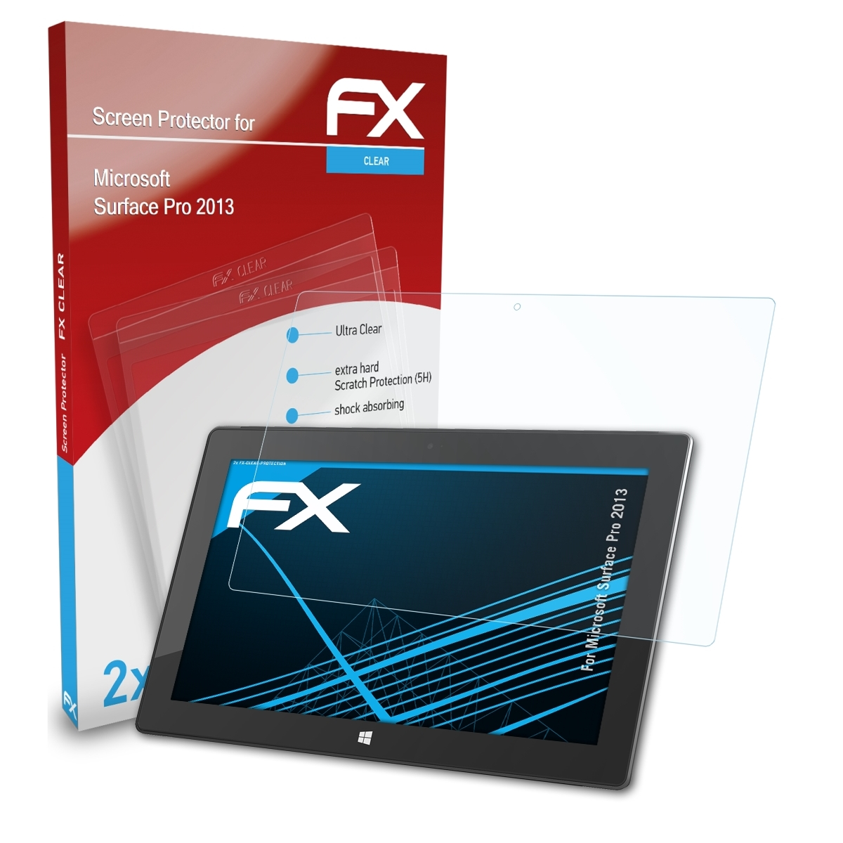 Microsoft Displayschutz(für Surface Pro 2x ATFOLIX FX-Clear (2013))