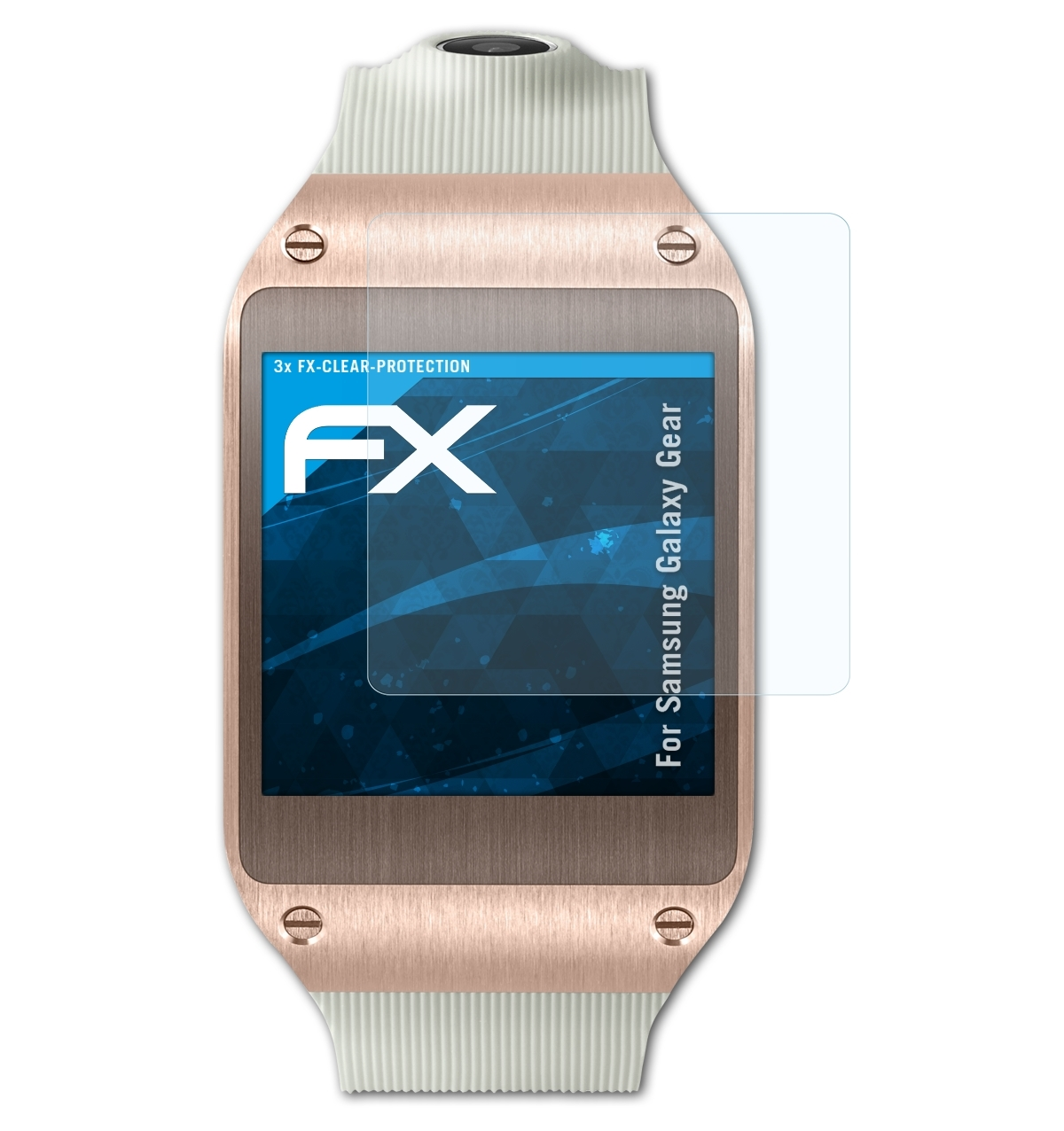 ATFOLIX 3x Gear) Galaxy Samsung FX-Clear Displayschutz(für