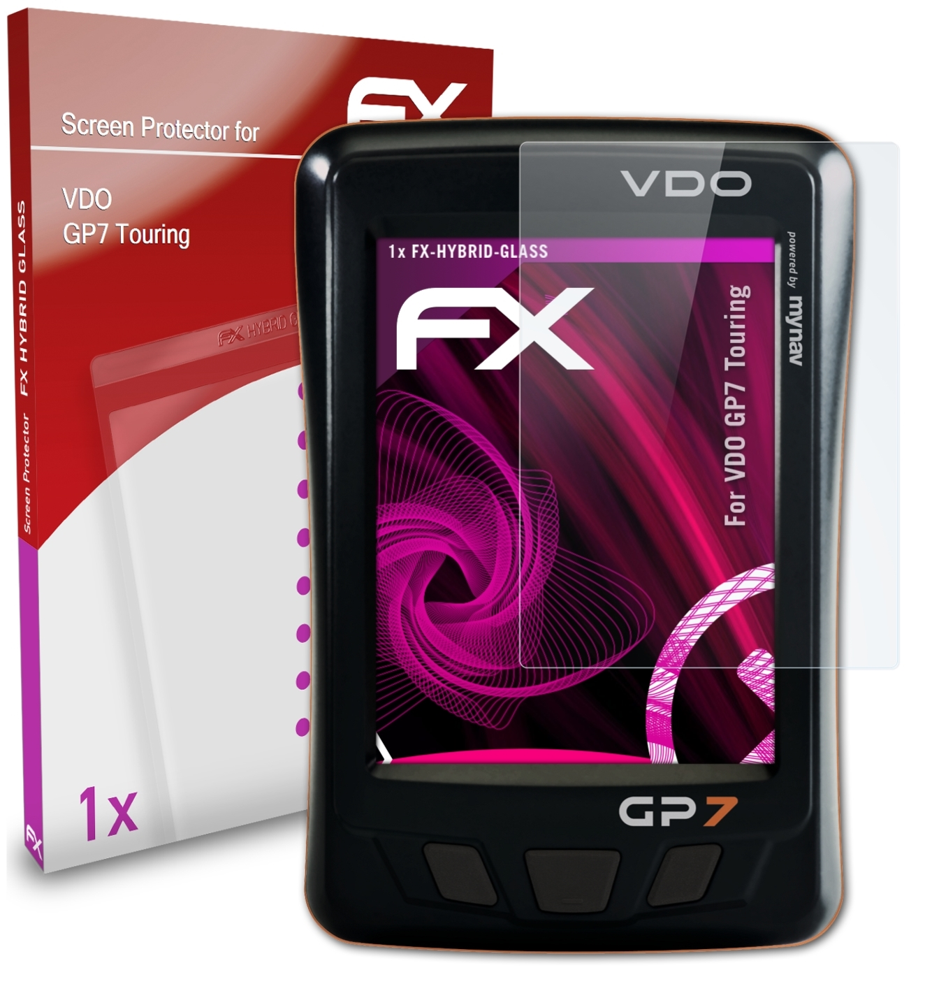 VDO FX-Hybrid-Glass ATFOLIX GP7 Schutzglas(für Touring)