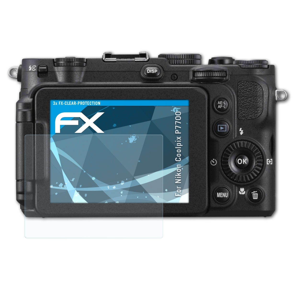 FX-Clear P7700) Nikon 3x Coolpix ATFOLIX Displayschutz(für