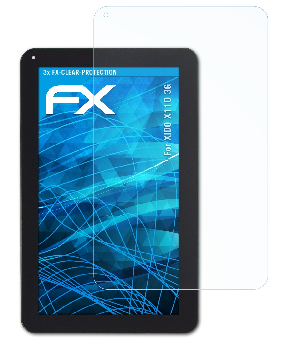ATFOLIX 3x FX-Clear Displayschutz(für XIDO 3G) X110