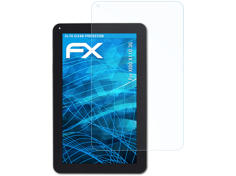 ATFOLIX 3x FX-Clear 3G) X110 XIDO Displayschutz(für