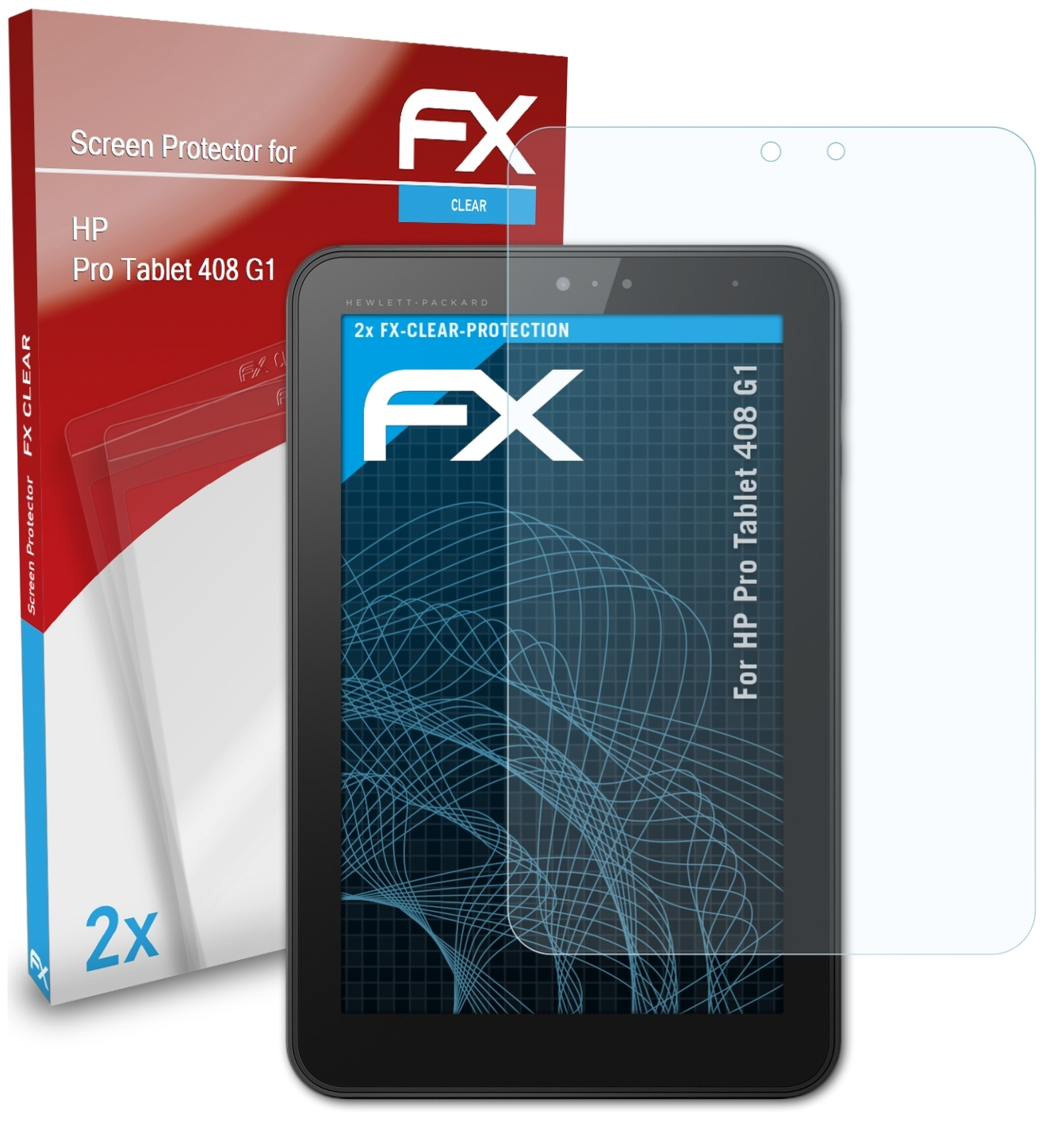 ATFOLIX 2x Pro Displayschutz(für FX-Clear Tablet G1) 408 HP