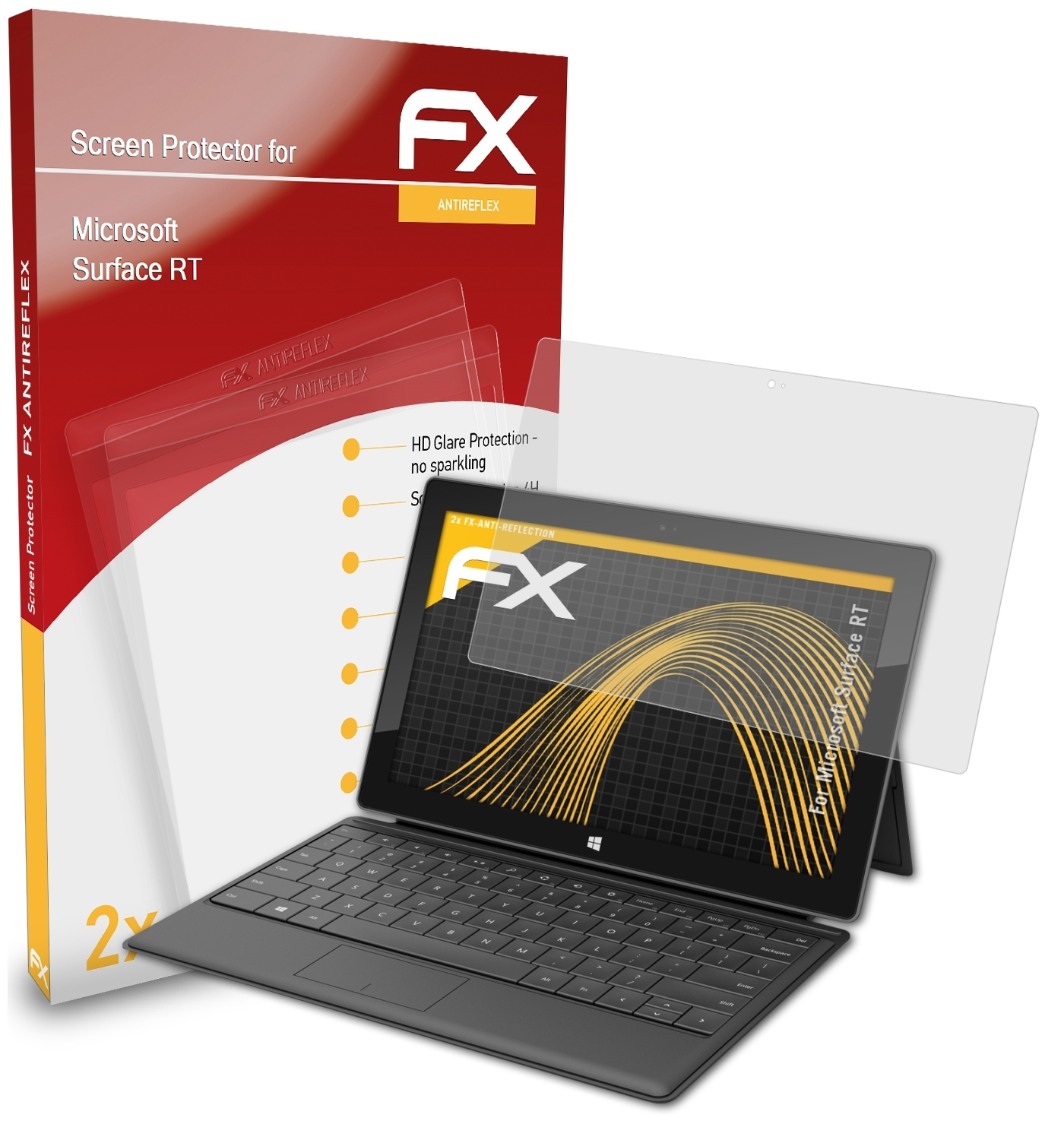 Microsoft Surface ATFOLIX 2x Displayschutz(für FX-Antireflex RT)