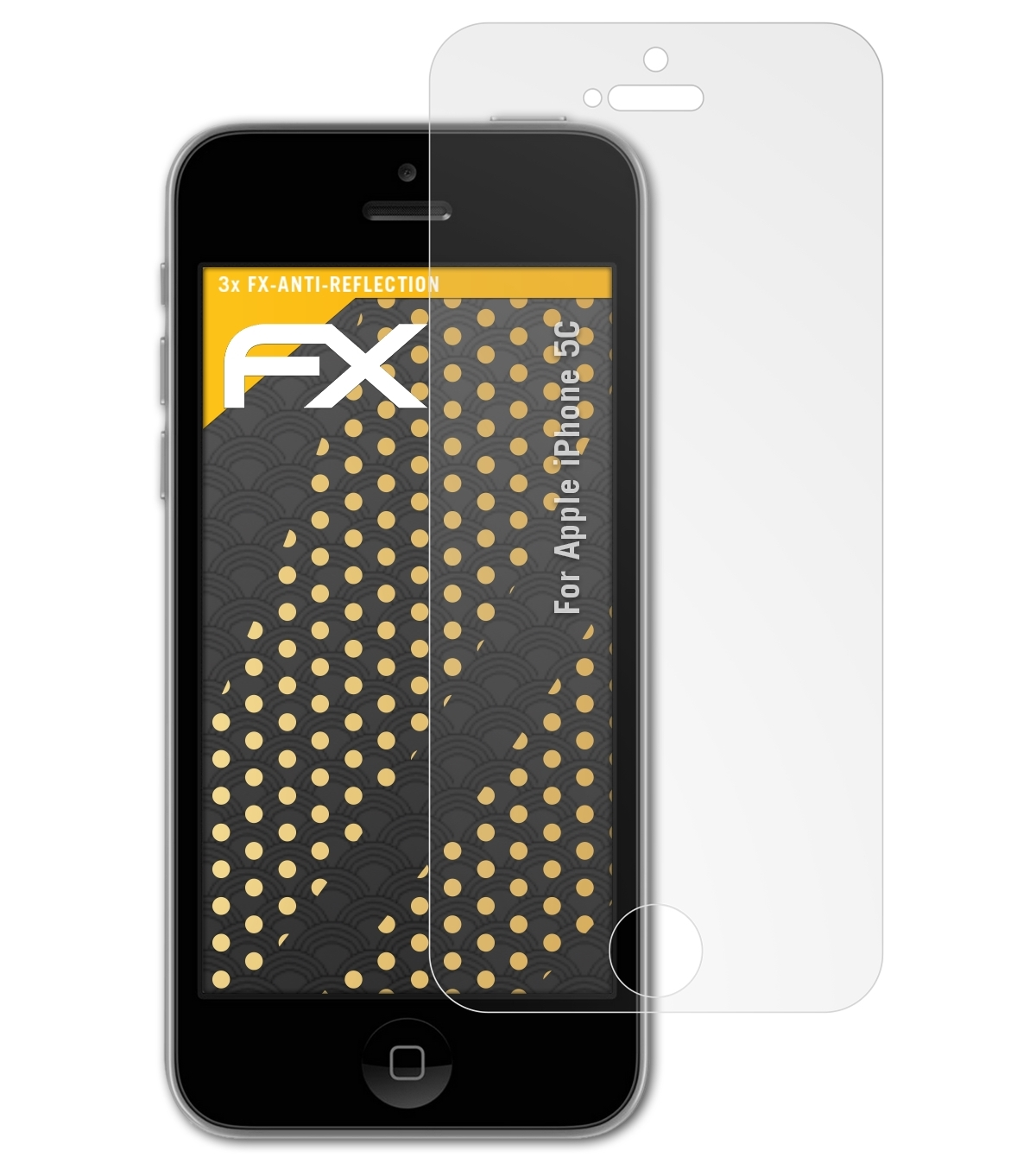 Apple iPhone 5C) Displayschutz(für ATFOLIX 3x FX-Antireflex