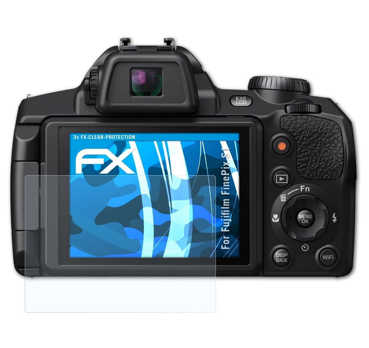 Displayschutz(für FinePix Fujifilm FX-Clear S1) ATFOLIX 3x
