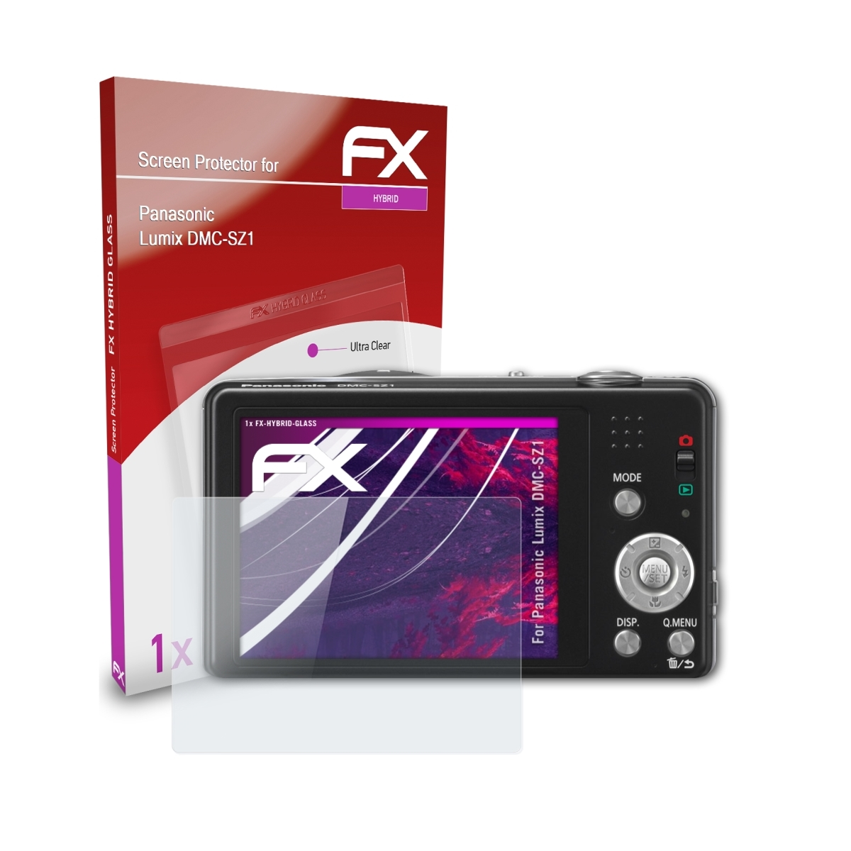 ATFOLIX FX-Hybrid-Glass DMC-SZ1) Panasonic Lumix Schutzglas(für