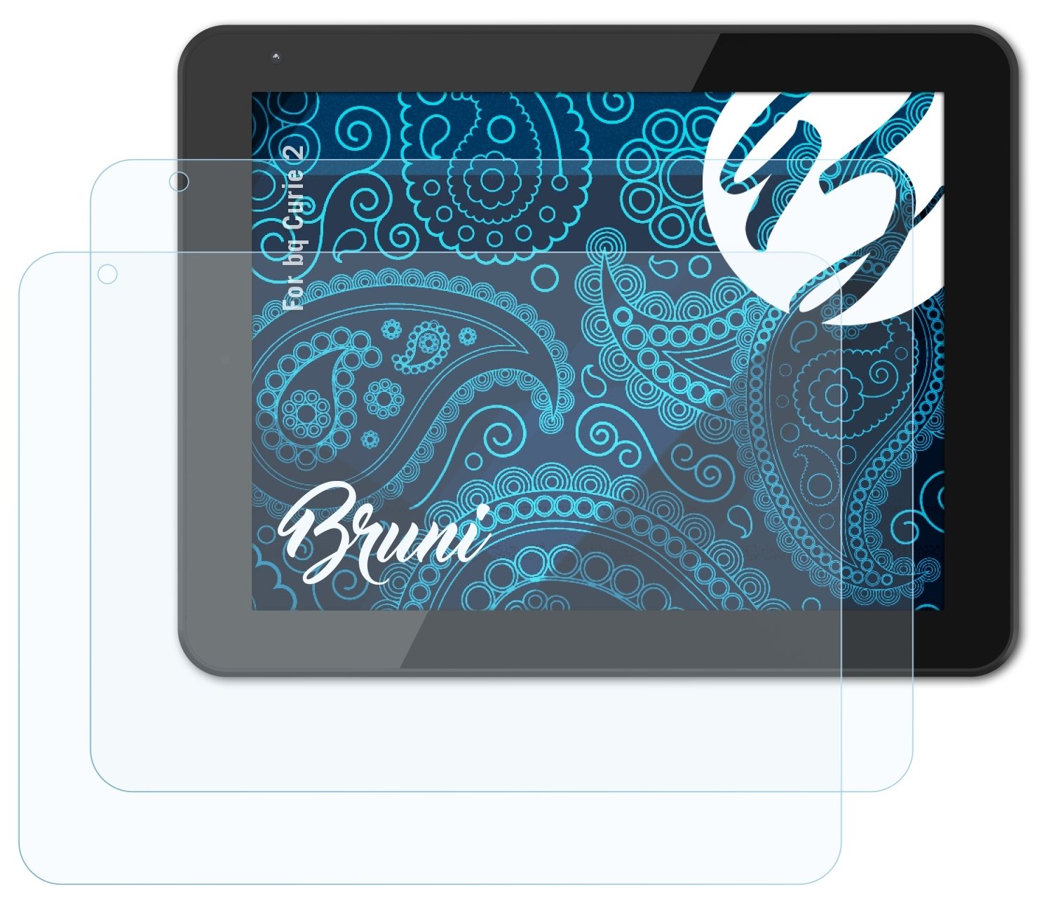BRUNI 2x Basics-Clear Schutzfolie(für bq Curie 2)