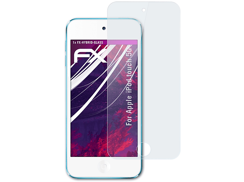 ATFOLIX FX-Hybrid-Glass Schutzglas(für Apple iPod 5G) touch
