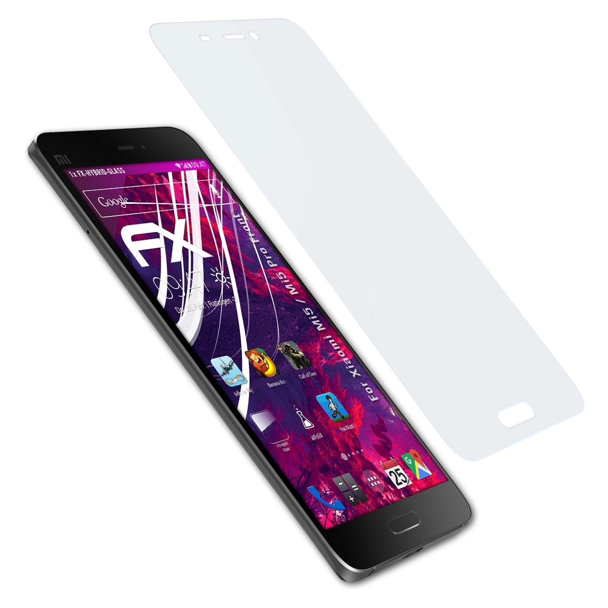 ATFOLIX FX-Hybrid-Glass Schutzglas(für Mi5 Xiaomi (Front)) Mi5 Pro 