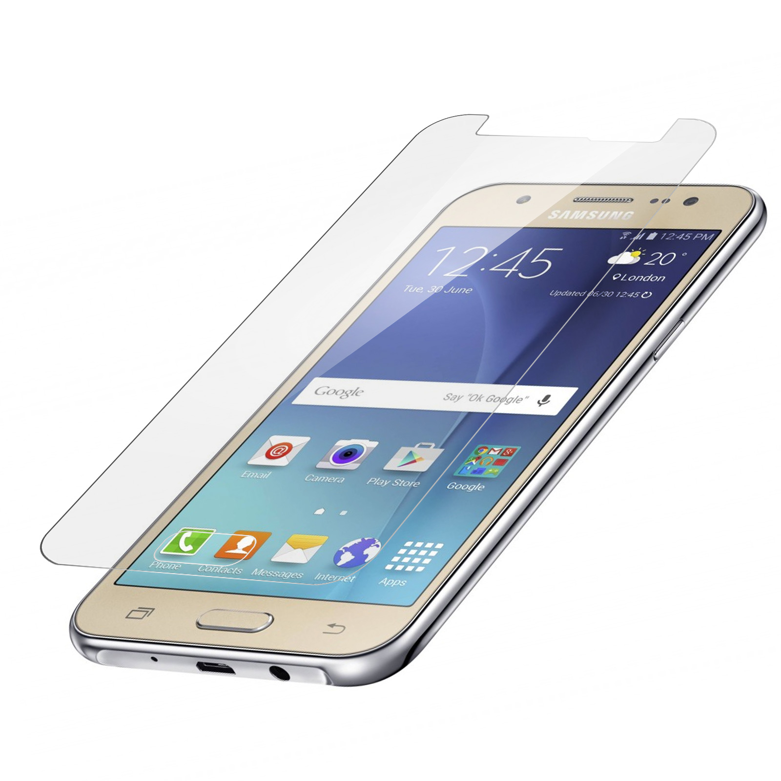 Galaxy Samsung Gehärtetes Härtegrad Glas Glas-Folien(für AVIZAR Schutzfolie J5) 9H mit