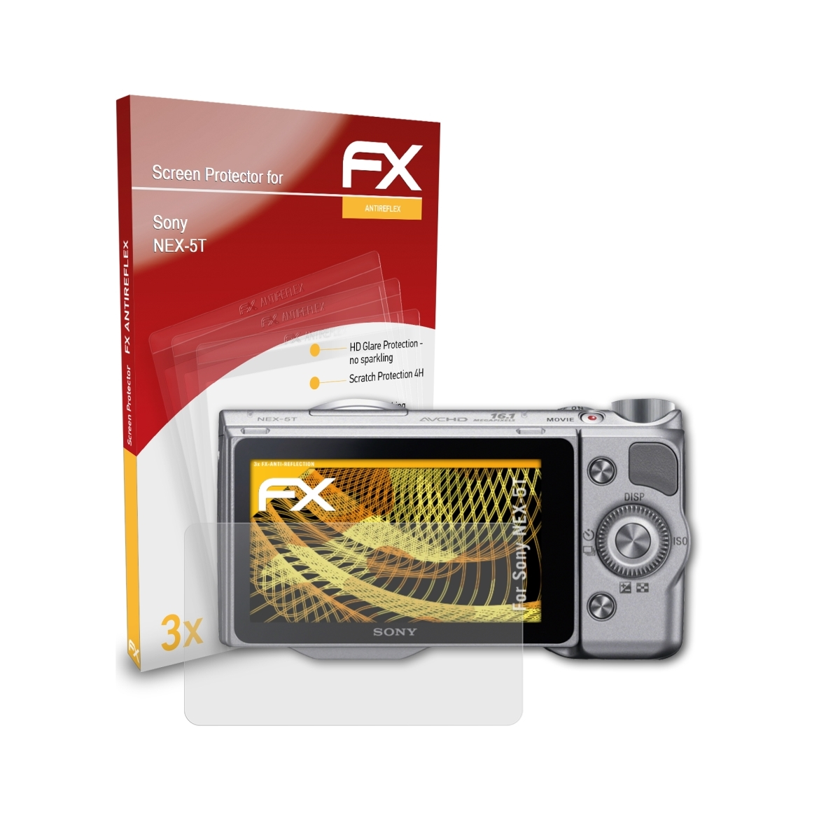 Displayschutz(für Sony NEX-5T) ATFOLIX FX-Antireflex 3x