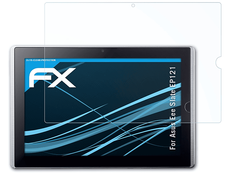 ATFOLIX 2x FX-Clear Displayschutz(für Asus Eee Slate EP121)