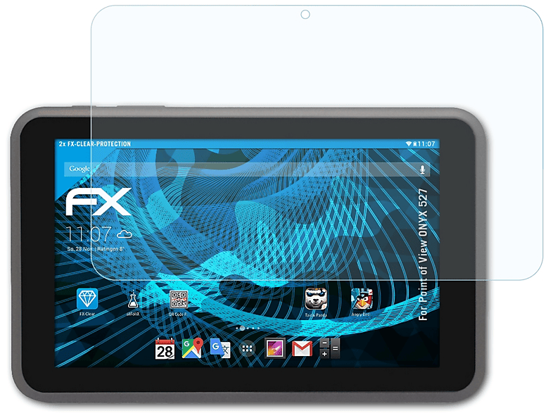 ATFOLIX 2x FX-Clear Displayschutz(für Point of 527) View ONYX