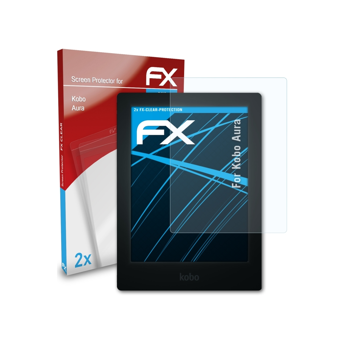 ATFOLIX 2x FX-Clear Displayschutz(für Kobo Aura)