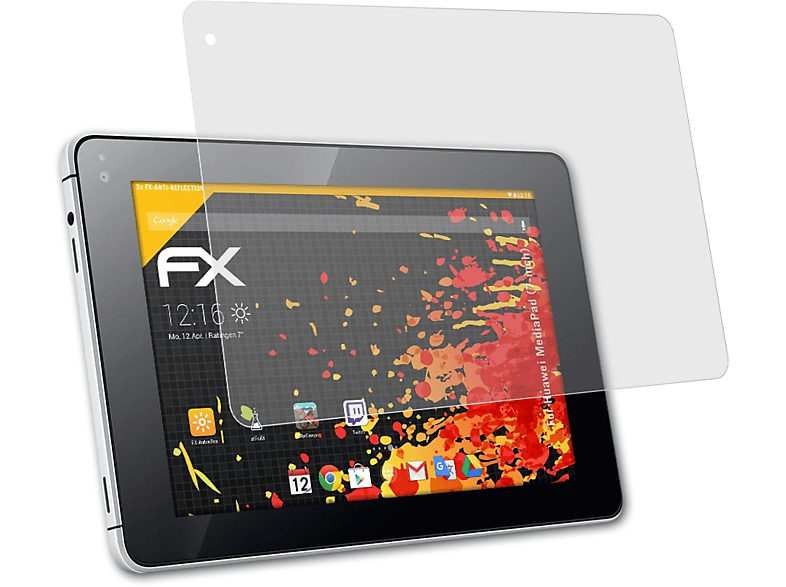 ATFOLIX 2x FX-Antireflex Displayschutz(für Huawei MediaPad (7-inch))