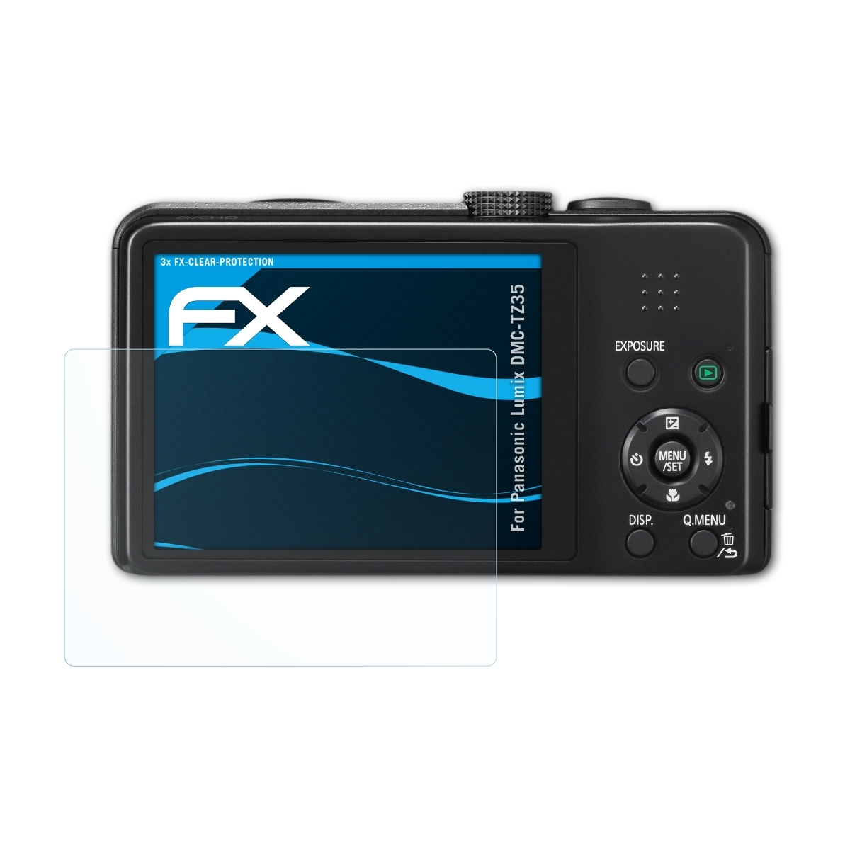 ATFOLIX 3x FX-Clear Displayschutz(für Panasonic Lumix DMC-TZ35)