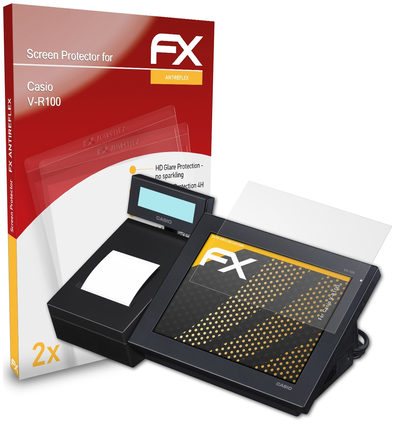 ATFOLIX 2x FX-Antireflex Displayschutz(für Casio V-R100)