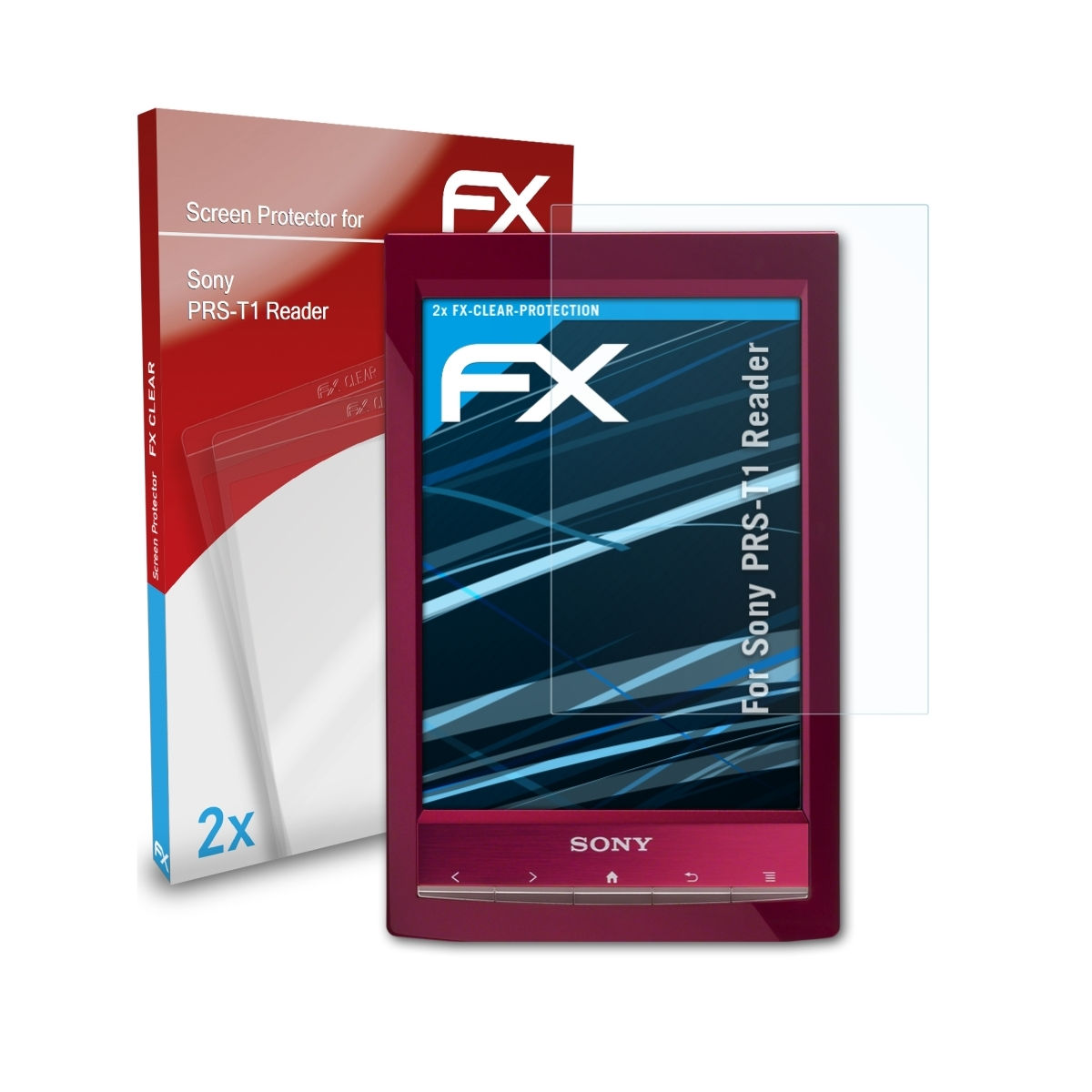 Reader) Sony FX-Clear ATFOLIX Displayschutz(für 2x PRS-T1