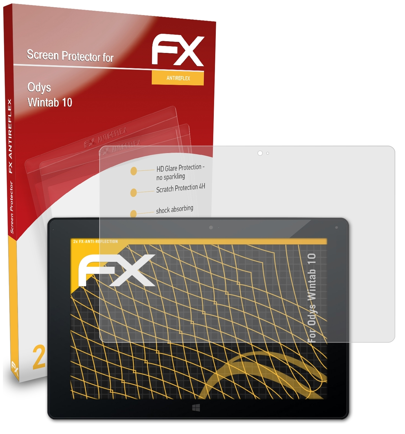 ATFOLIX 2x FX-Antireflex Displayschutz(für Odys Wintab 10)