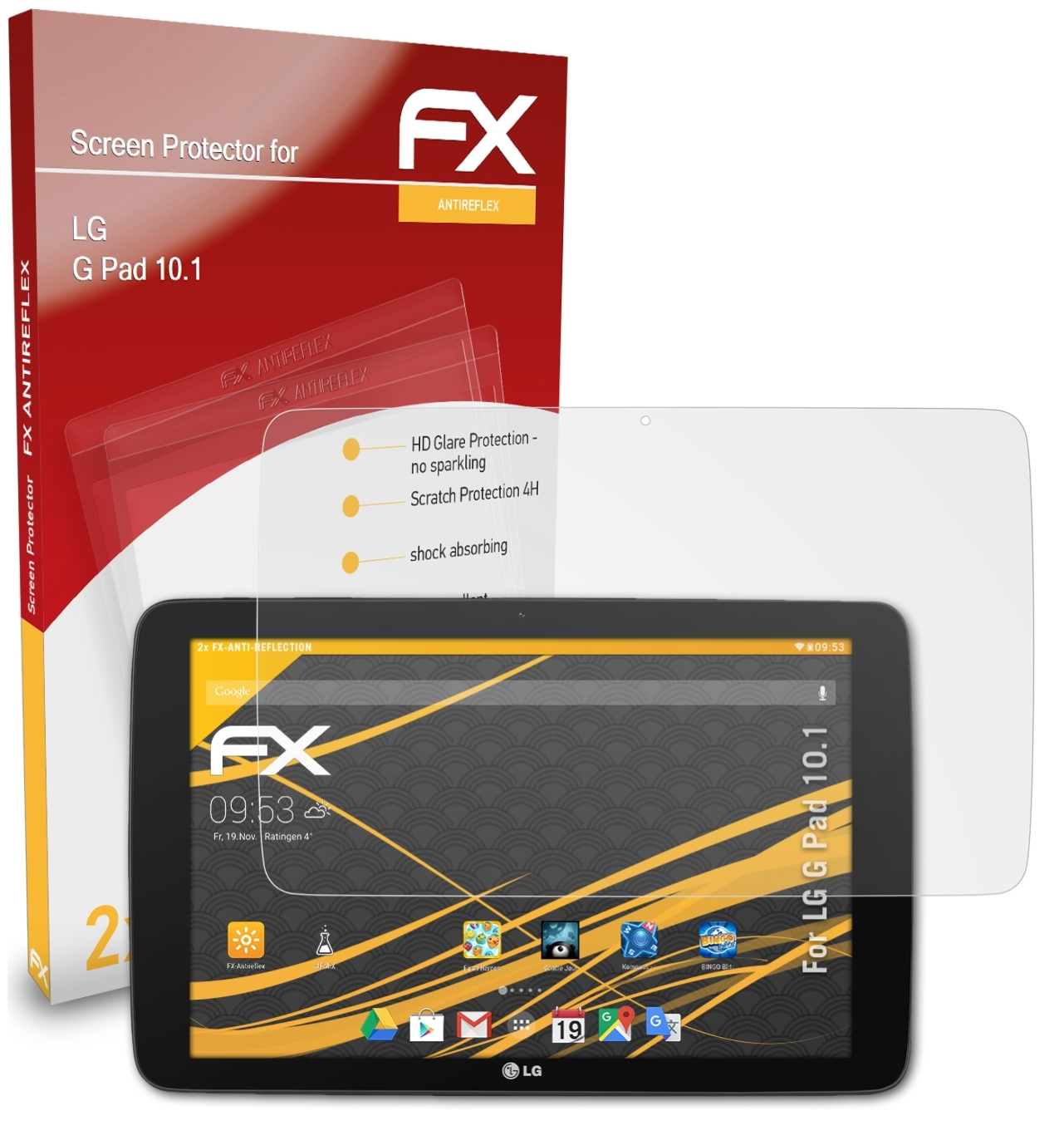 Displayschutz(für Pad ATFOLIX G 2x FX-Antireflex LG 10.1)