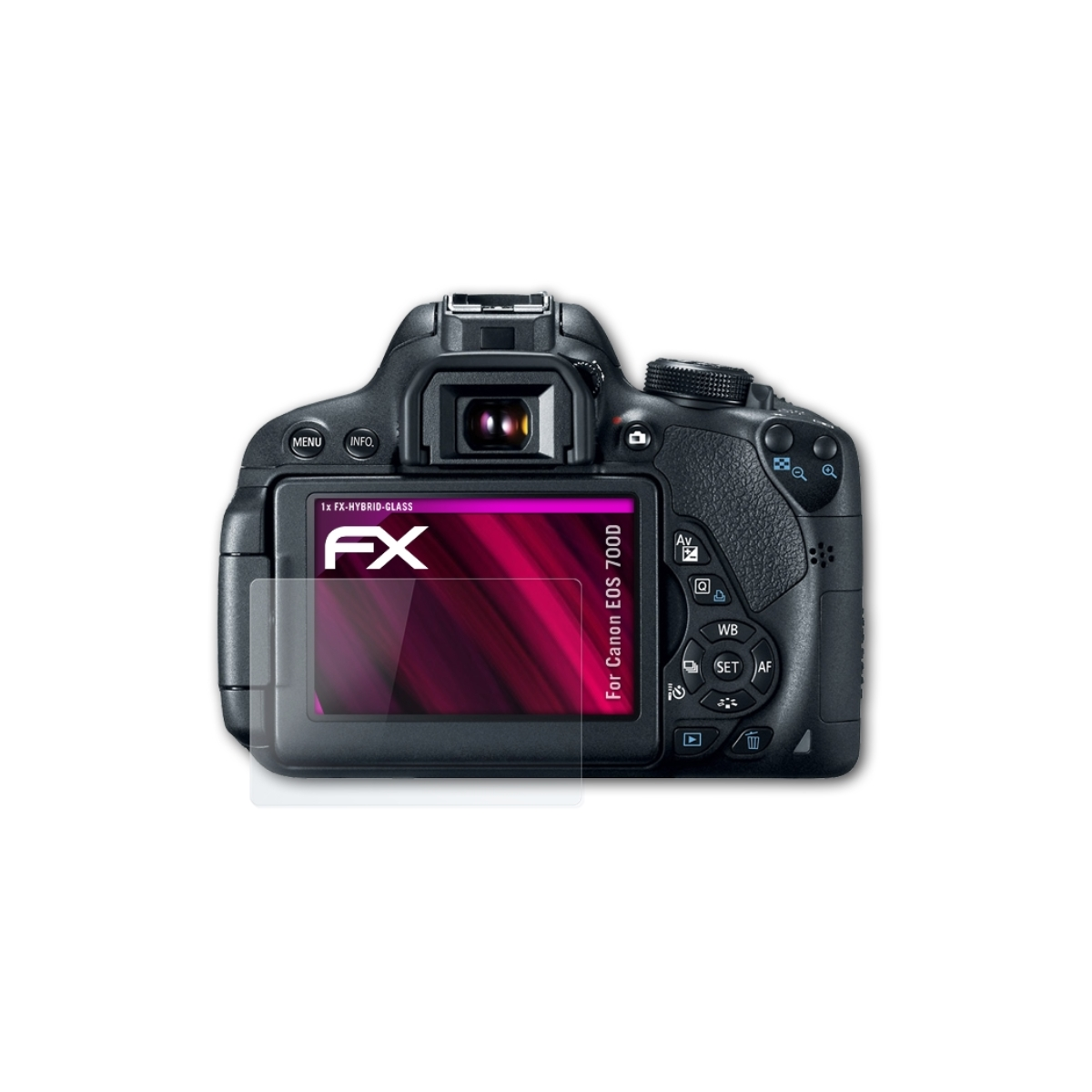EOS Canon FX-Hybrid-Glass 700D) Schutzglas(für ATFOLIX