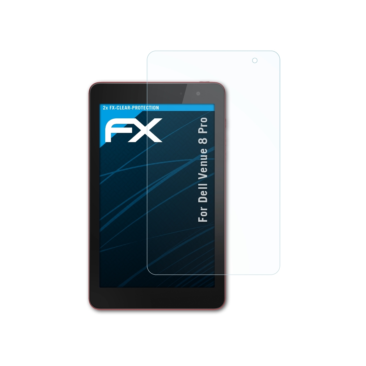 8 Displayschutz(für Pro) FX-Clear ATFOLIX Venue Dell 2x