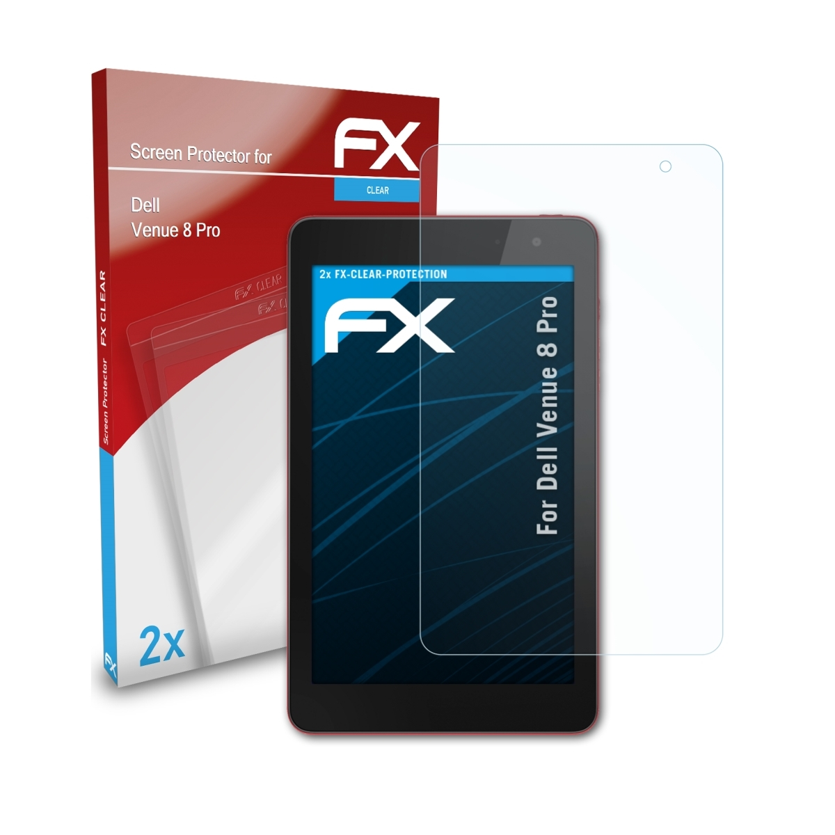 8 Displayschutz(für Pro) FX-Clear ATFOLIX Venue Dell 2x