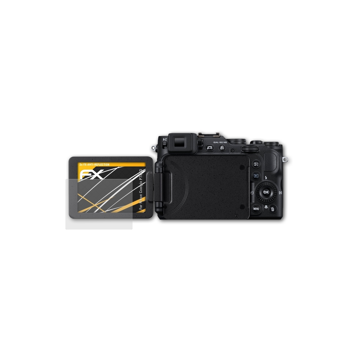 P7800) FX-Antireflex ATFOLIX Nikon Displayschutz(für Coolpix 3x