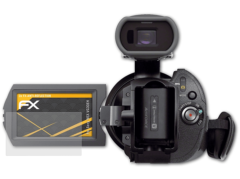 FX-Antireflex 3x Sony ATFOLIX Displayschutz(für NEX-VG30EH)