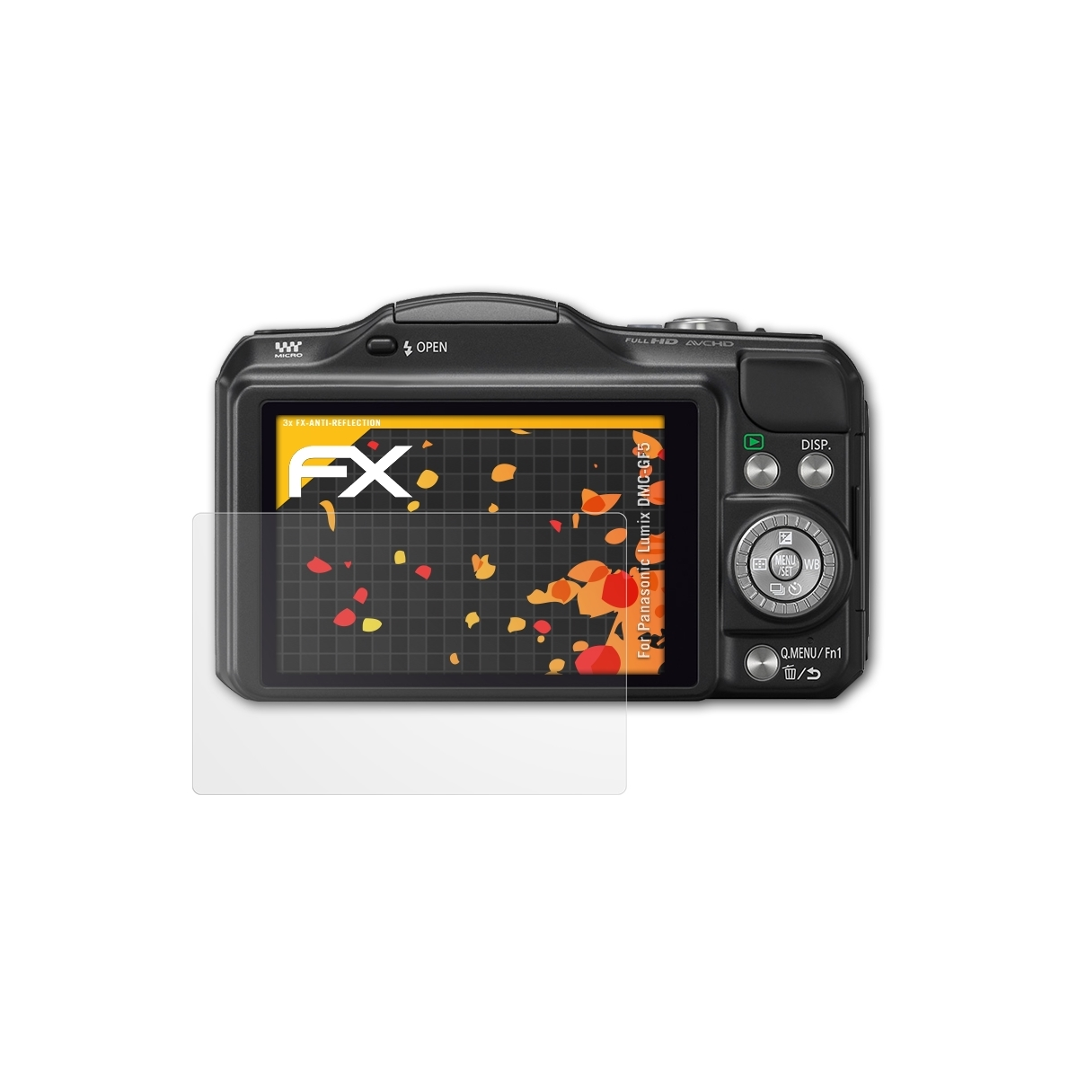 3x ATFOLIX DMC-GF5) Lumix Panasonic FX-Antireflex Displayschutz(für